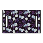 White And Purple Tulip Pattern Print Golf Cart Seat Cover