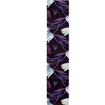 White And Purple Tulip Pattern Print Table Runner