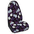 White And Purple Tulip Pattern Print Waterproof Car Seat Cover