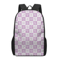 White And Purple Zodiac Signs Print 17 Inch Backpack