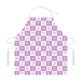 White And Purple Zodiac Signs Print Adjustable Apron