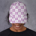 White And Purple Zodiac Signs Print Baseball Cap