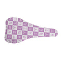 White And Purple Zodiac Signs Print Bicycle Seat Cover