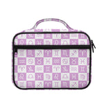 White And Purple Zodiac Signs Print Briefcase Bible Bag