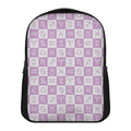 White And Purple Zodiac Signs Print Casual Backpack