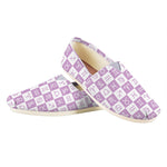 White And Purple Zodiac Signs Print Casual Shoes