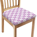 White And Purple Zodiac Signs Print Chair Cushion Cover