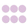 White And Purple Zodiac Signs Print Coaster Set