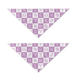 White And Purple Zodiac Signs Print Dog Bandana