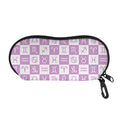 White And Purple Zodiac Signs Print Glasses Case