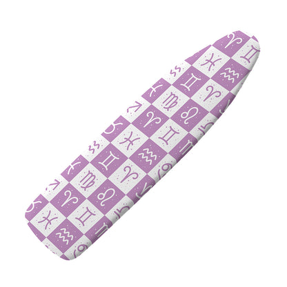 White And Purple Zodiac Signs Print Ironing Board Cover