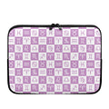White And Purple Zodiac Signs Print Laptop Sleeve
