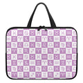White And Purple Zodiac Signs Print Laptop Sleeve With Handle