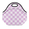 White And Purple Zodiac Signs Print Neoprene Lunch Bag