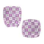 White And Purple Zodiac Signs Print Office Chair Cover