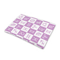 White And Purple Zodiac Signs Print Pet Cooling Mat Cover