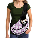 White And Purple Zodiac Signs Print Pet Sling Carrier