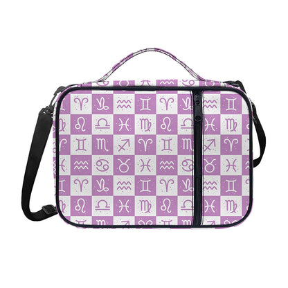 White And Purple Zodiac Signs Print Shoulder Strap Bible Bag