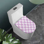 White And Purple Zodiac Signs Print Toilet Lid Cover