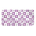 White And Purple Zodiac Signs Print Towel