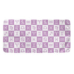 White And Purple Zodiac Signs Print Towel