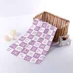 White And Purple Zodiac Signs Print Towel