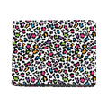 White And Rainbow Leopard Print Bifold Wallet