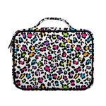 White And Rainbow Leopard Print Briefcase Bible Bag