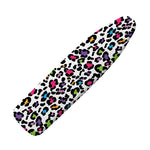 White And Rainbow Leopard Print Ironing Board Cover
