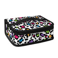 White And Rainbow Leopard Print Small Lunch Bag