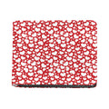 White And Red Heart Pattern Print Bifold Wallet