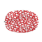 White And Red Heart Pattern Print Car Side Mirror Covers