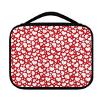 White And Red Heart Pattern Print Classic Bible Case