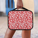 White And Red Heart Pattern Print Classic Bible Case