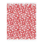White And Red Heart Pattern Print Curtain