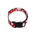 White And Red Heart Pattern Print Dog Collar