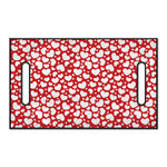 White And Red Heart Pattern Print Golf Cart Seat Cover