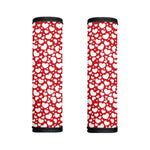 White And Red Heart Pattern Print Handle Covers