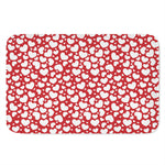 White And Red Heart Pattern Print Indoor Door Mat
