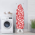 White And Red Heart Pattern Print Ironing Board Cover