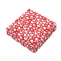 White And Red Heart Pattern Print Outdoor Seat Cushion Cover