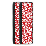 White And Red Heart Pattern Print Refrigerator Handle Covers