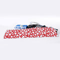 White And Red Heart Pattern Print Sports Towel