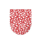 White And Red Heart Pattern Print Toilet Lid Cover