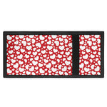 White And Red Heart Pattern Print Trifold Wallet