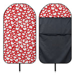 White And Red Heart Pattern Print Waterproof Car Seat Cover