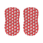 White And Red Spartan Pattern Print Bar Stool Covers