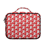White And Red Spartan Pattern Print Briefcase Bible Bag