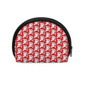 White And Red Spartan Pattern Print Coin Purse