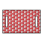 White And Red Spartan Pattern Print Golf Cart Seat Cover